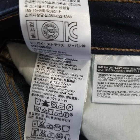 Levi's 711 Dark Wash Skinny Jeans Size 30 - Picture 11 of 12